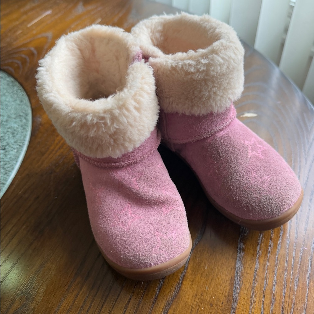 UGG Pink and Cream Toddler Boots